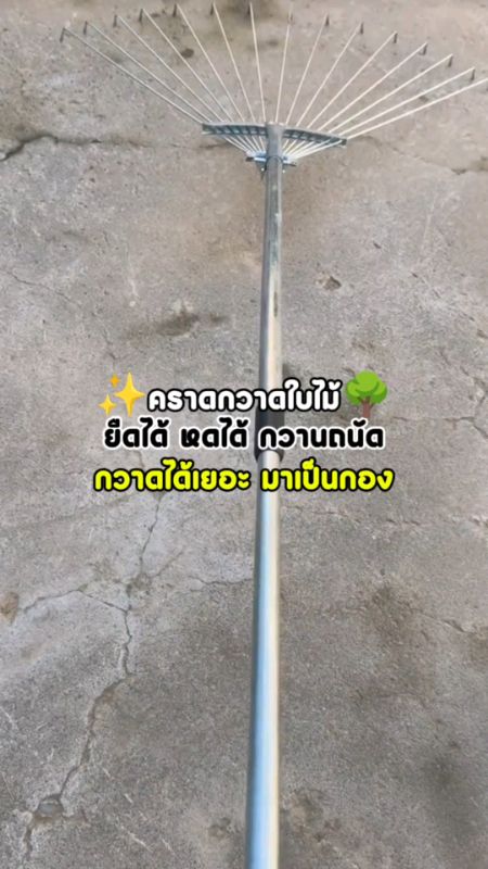 คราด quét lá, quét một chút là gom thành đống..🌿🌳 #คราด #คราดกวาดใบไม้ #คราดกวาดหญ้า #เครื่องมือทำสวน #อุปกรณ์ทำสวน #รีวิวดีรีวิวดัง #คลิปปังคลังรีวิว