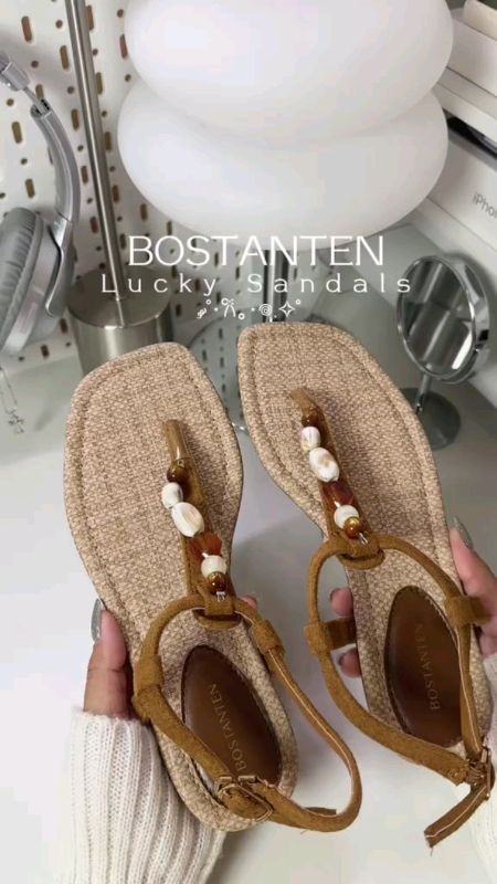 รองเท้าลูกปัดหนังนิ่มสวยๆ #ของฮิตแอปส้ม #Shopee #ดีล #รองเท้าแตะ #โค้ดลดเยอะ