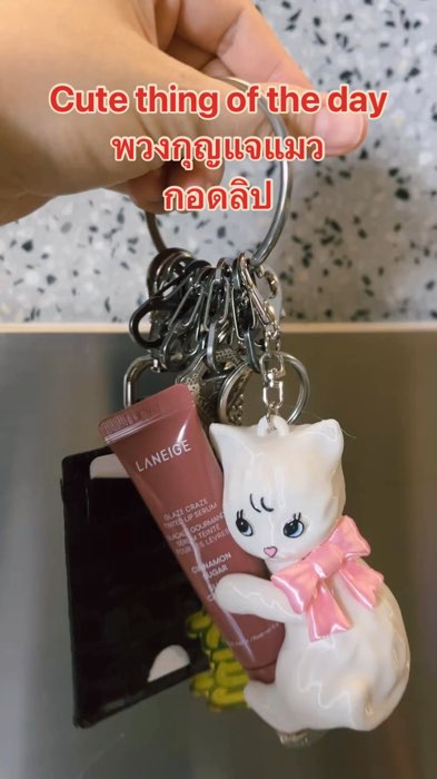 #พวงกุญแจแมว #น่ารัก #น้องแมว #ห้อยกระเป๋า #แมวกอด