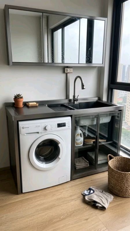 #ตู้ซักผ้า #Cabinet#คนอยู่คอนโด #ShopeeVideoTH #ของเด็ดแอปส้ม #ตู้ซักผ้าอลูมิเนียม#จัดระเบียง#ของใช้ในบ้าน #ของมันต้องมี#ชั้นวางเครื่องซักผ้า#รีวิว
