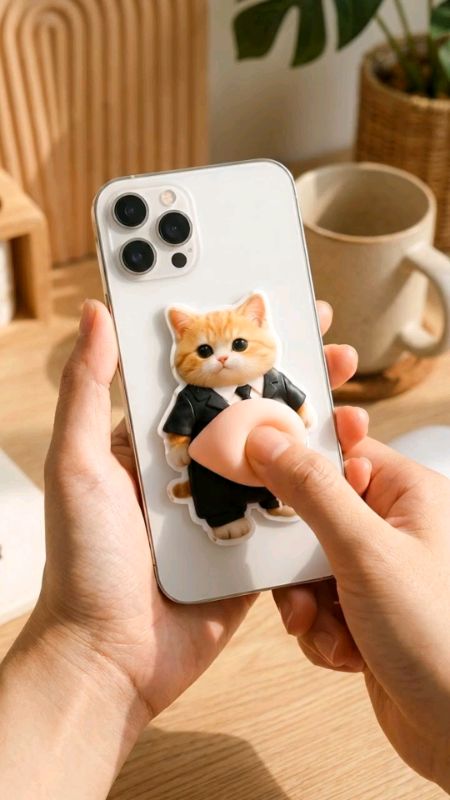 สกุชชี่ท้องแมว 3D สัมผัสนุ่ม คลายเครียดได้ทุกวัน ไอเทมเพิ่มความสดใสบนโต๊ะทำงาน สัมผัสยืดหยุ่นนุ่มมือ #สกุชชี่ #ของแต่งบ้าน #ของเล่นคลายเครียด