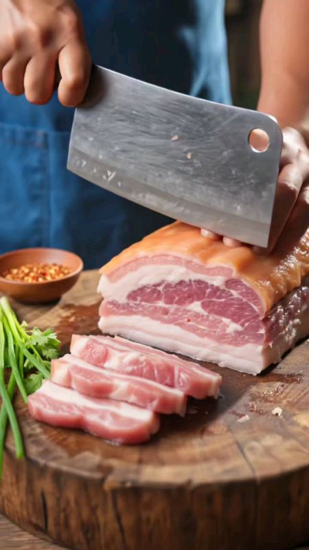 Thịt heo đỏ chiên một miếng, đơn giản ngon miệng, đậm đà đến tim, giá chỉ 129 baht, đã hết rồi, không còn nữa.