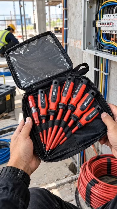 Bộ 7 chiếc RUIKE (NO822) gồm tua vít cách điện, tua vít nam châm, tua vít đa năng