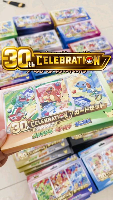 ✨Giảm tối đa 30%🎉Pokemon kỷ niệm 30 năm (30th CELEBRATION TCG)#Shopee #ShopeeVdo #shopeevideoTh #Nhàđánhgiávàng #CliphotkhoReview #Pokemon #Tcg #Card #Card