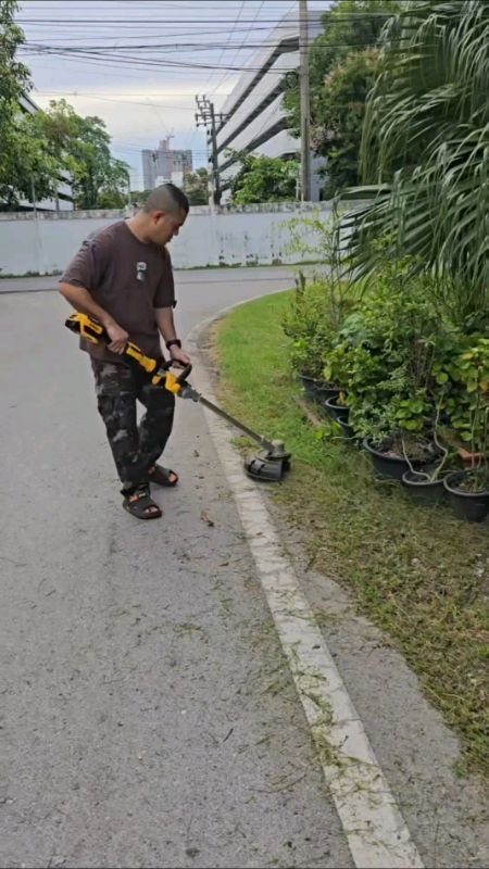 Thử nghiệm máy cắt cỏ Dewalt #máy cắt cỏ không dây #Dewalt #máy xén cỏ không dây #DCMST561N -B1