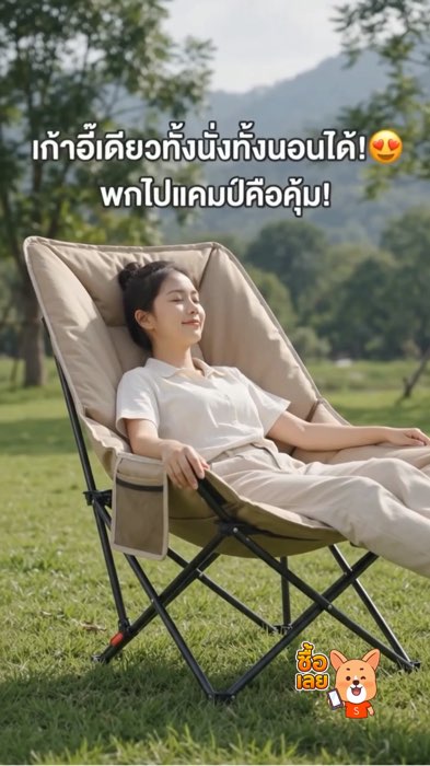 Ghế Camping bọc vải cotton dày, có thể ngả, ngồi thoải mái, có 3 màu để lựa chọn, đề xuất ngay 🤩✨🍃 #ghế_cắm_trại #cắm_trại #ShopeeVideo