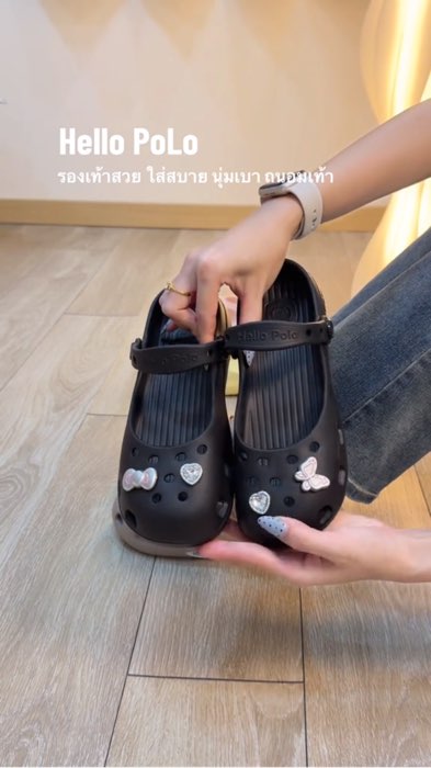 Hello Polo giày thời trang nữ, giày Mary Jane kiểu ballet, thiết kế đơn giản, chống trượt và bền bỉ, EVA, thời trang mùa hè HP8075