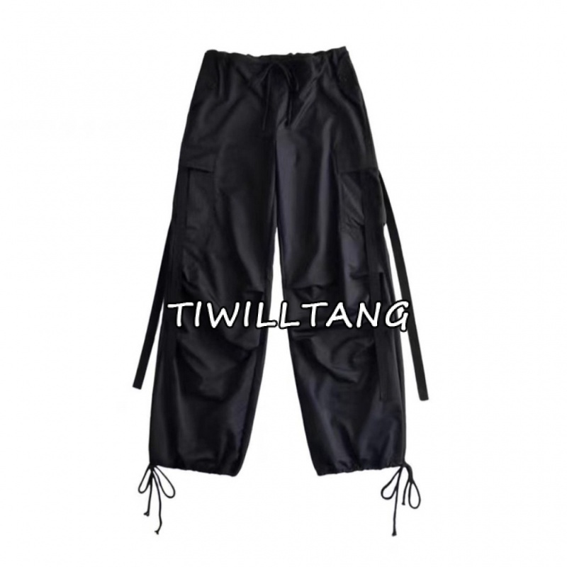 MI TANG SHOP กางเกงขายาว กางเกงเอวสูง ผู้หญิงสไตล์เกาหลี เสื้อผ้าแฟชั่นผู้หญิง y2k
