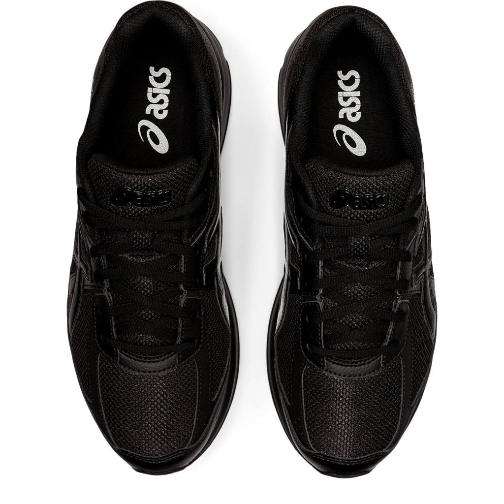 ASICS   JOG 100S MEN ผู้ชาย รองเท้าผ้าใบ ของแท้ หน้ากว้าง 2E BLACKBLACK