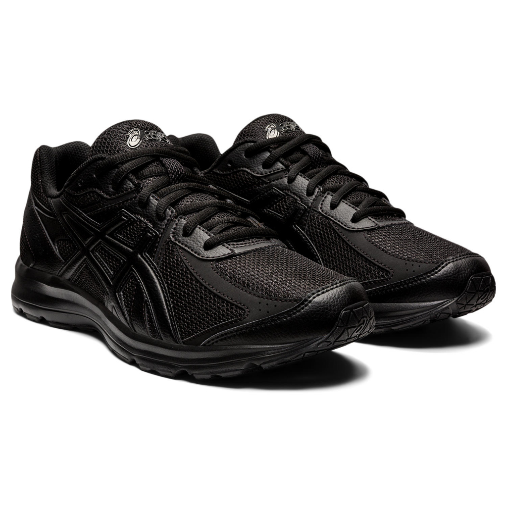 ASICS   JOG 100S MEN ผู้ชาย รองเท้าผ้าใบ ของแท้ หน้ากว้าง 2E BLACKBLACK