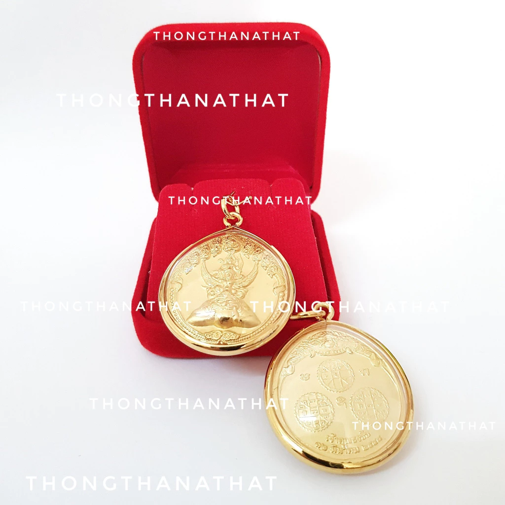 เหรียญนารายณ์ทรงครุฑ กรอบชุบไมครอน เสริมชีวิตให้รุ่งเรือง จี้พญาครุฑ จี้ครุฑ ครุฑ พญาครุฑ จี้ จี้ครุฑ จี้พญาครุฑ ไมครอน — ของมงคลหมวดเครื่องรางและวัตถุมงคล