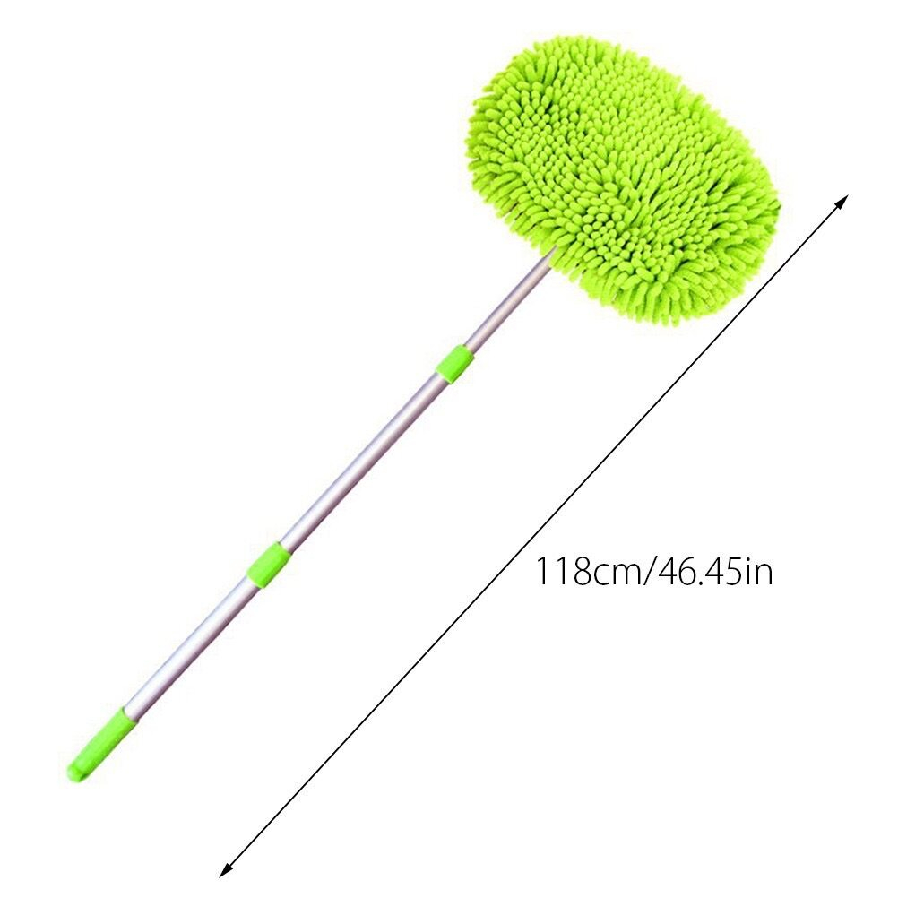 ไม้ถูรถสีเขียว ยืดได้ 3 ระดับ อเนกประสงค์ ยาวระหว่าง 60115cm ไม้ม็อบไมโครไฟเบอร์ สีเขียว พร้อมส่ง