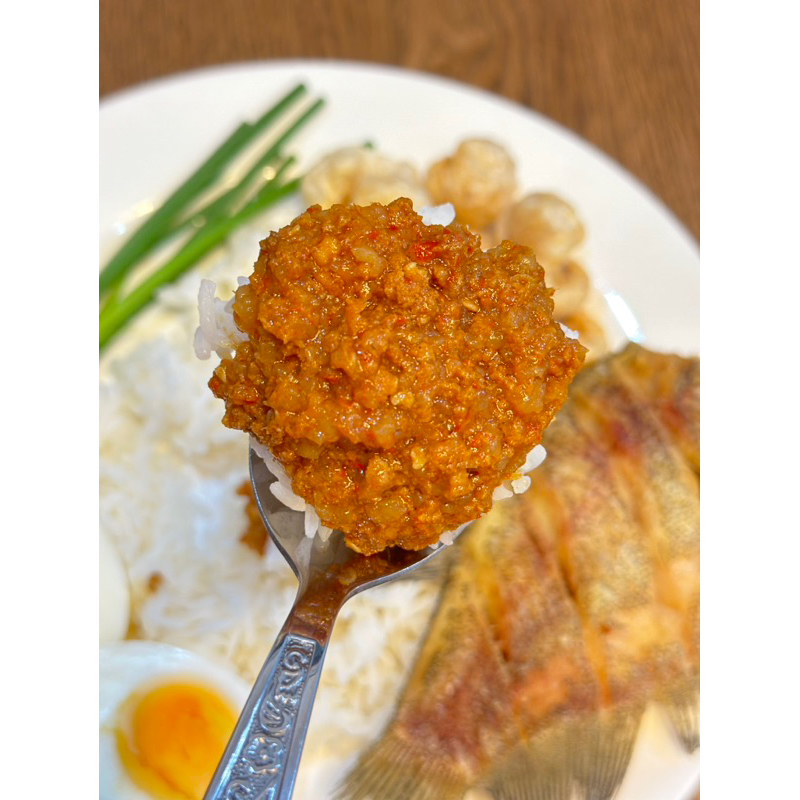 จัดให้ 2 กระปุกน้ำพริกไข่มันกุ้งน้ำพริกไข่ปูมันร้านสะเด็ดเมืองจันท์รสชาติดีแซ่บนัว เผ็ดกำลังดีกินกับอะไรก็อร่อย