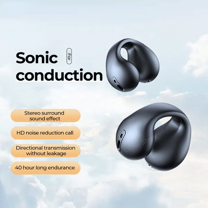 V2 หูฟังบลูทูธ Sports Water Proof Earclip TWS Bluetooth 53 หูฟัง ด้วยเอฟเฟกต์เสียง HIFI คุณภาพสูงพร้