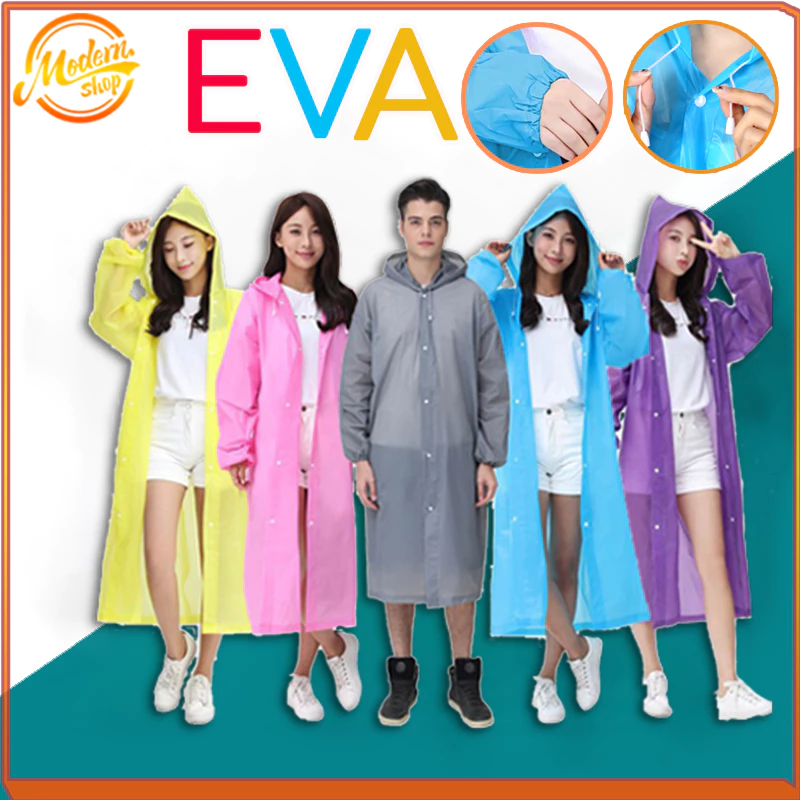 เสื้อกันฝนผู้ใหญ่ EVA หนา ทนน้ำ น้ำหนักเบา