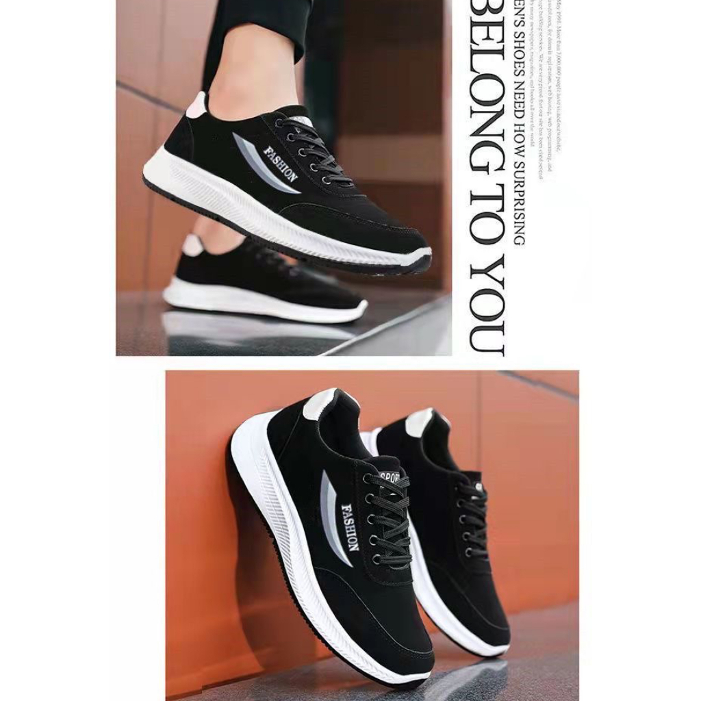 OO Fashion รองเท้าผ้าใบผู้ชาย 2023รองเท้า23020704