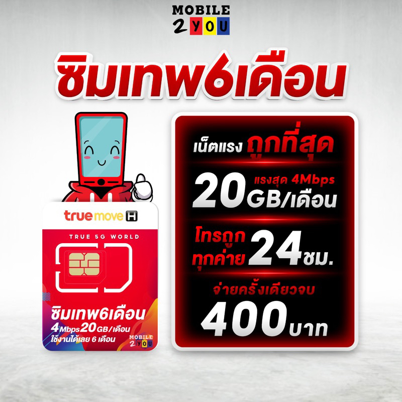 ซิมทรู6เดือน