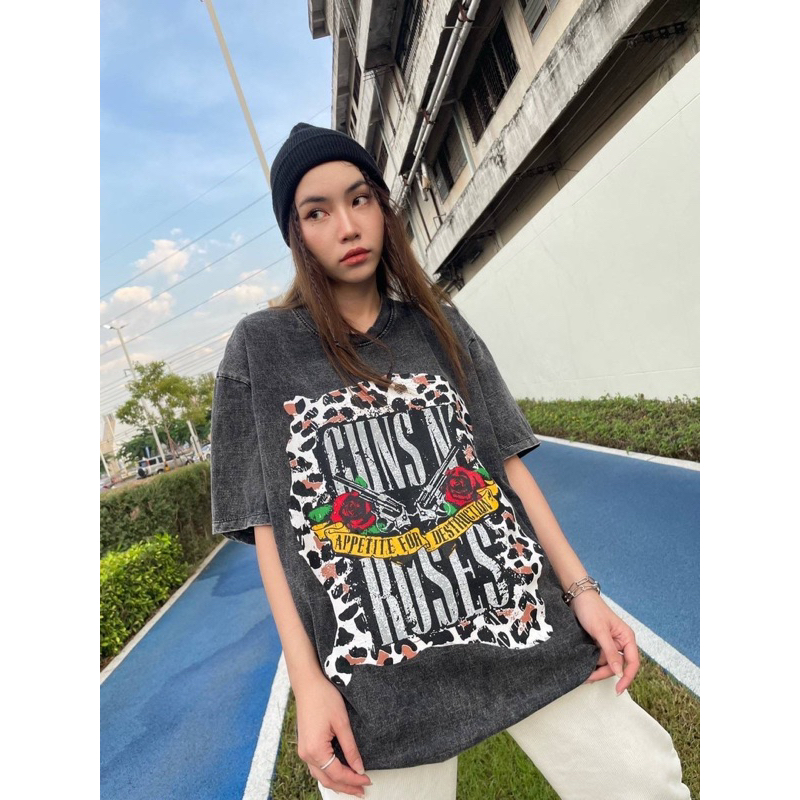 เสื้อฟอกวินเทจ รวมเสื้อวง งานป้ายAll in งานผ้าฟอกแท้100