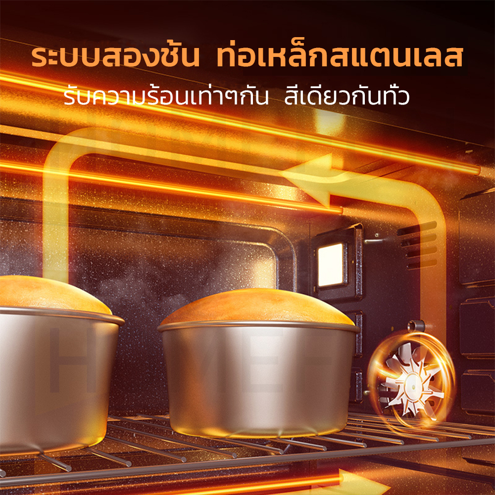Hamle เตาอบ เครื่องอบ 152025ลิตร เตาอบไฟฟ้า เตาอบขนม ท่อล่างและท่อบนทำความร้อน Electric oven เตาอบอเนกประสงค์