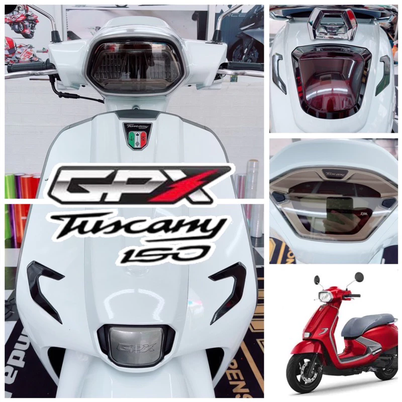 Gpx tuscany ฟิล์มกันรอยไมล์ /ไฟหน้า /ไฟท้าย /ไฟเลี้ยว ฟิล์มกันรอยGpx tuscany