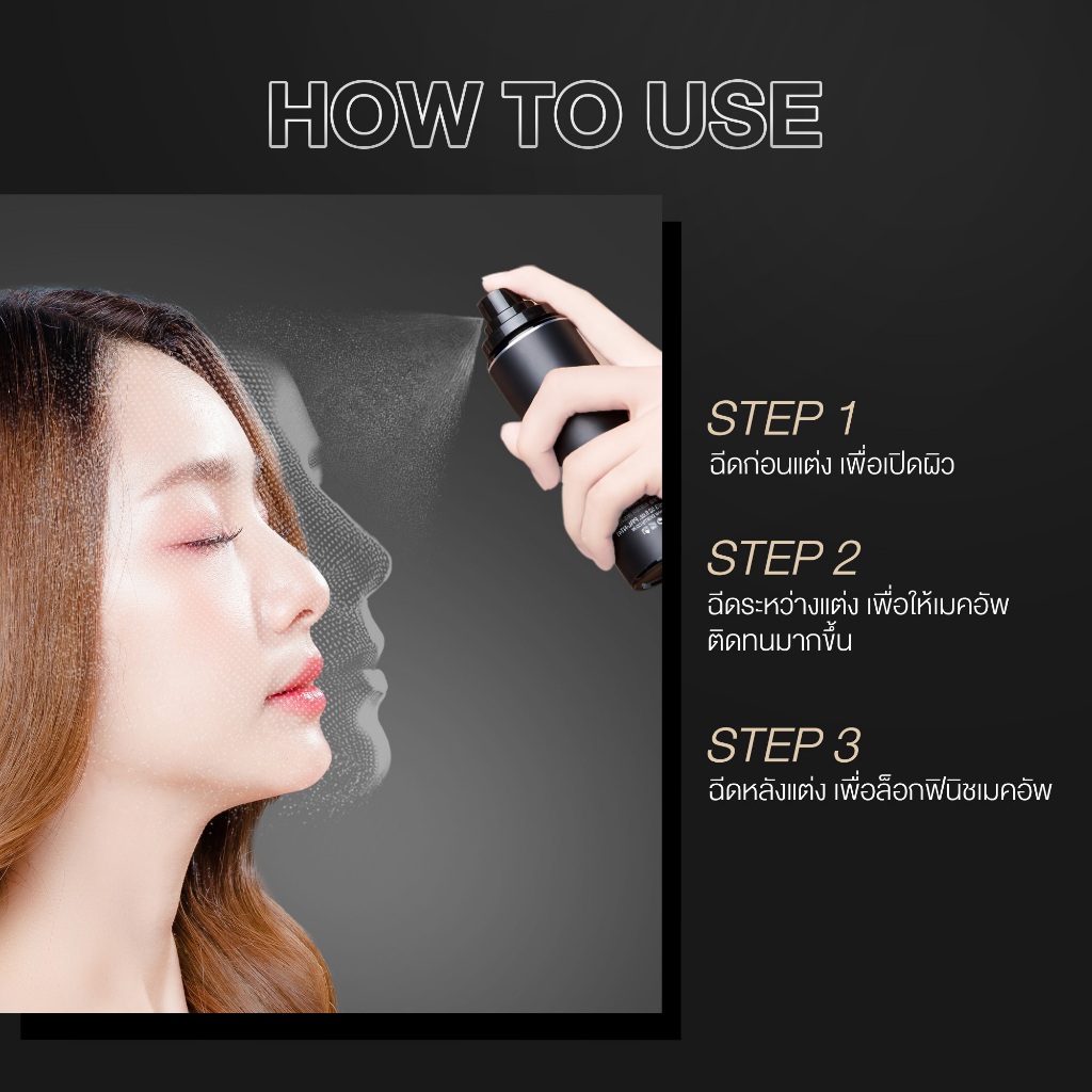 Pramy Moisturizing Makeup Setting Spray  สเปรย์ล็อคเมคอัพ 100 ml ควบคุมมัน ติดทนยาวนาน 12 ชั่วโมง พรามี่