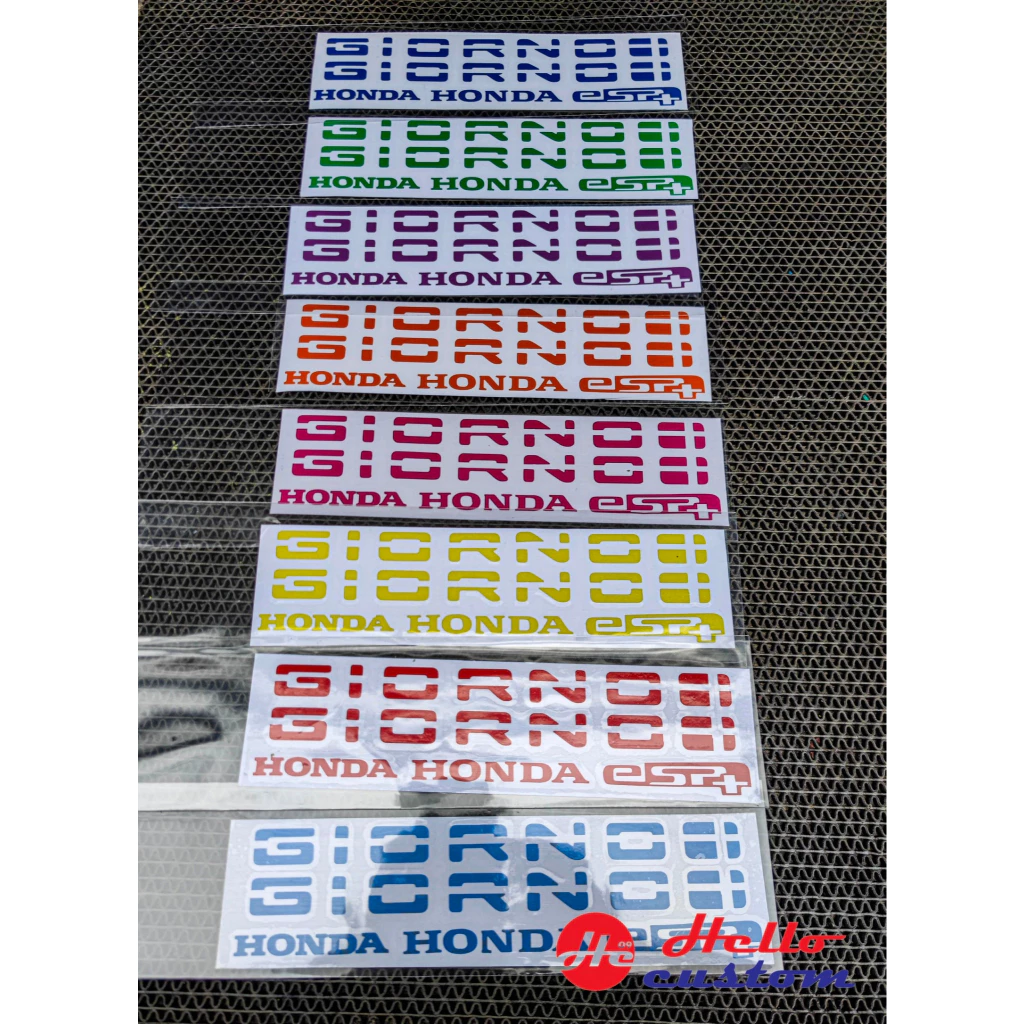 สติ๊กเกอร์ 3M สะท้อนแสง Giorno+ สำหรับติดทับโลโก้เดิม สติ๊กเกอร์โลโก้ สะท้อนแสง Giorno 125 ติดตั้งง่าย