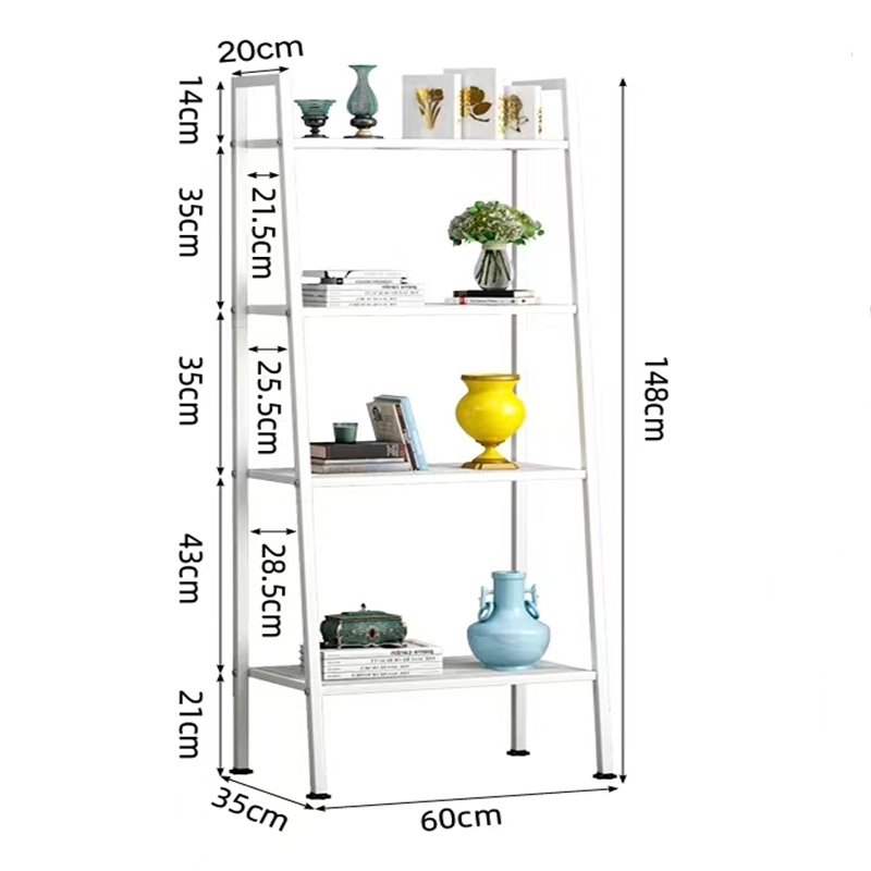 4ชั้น สีขาว60*35*148