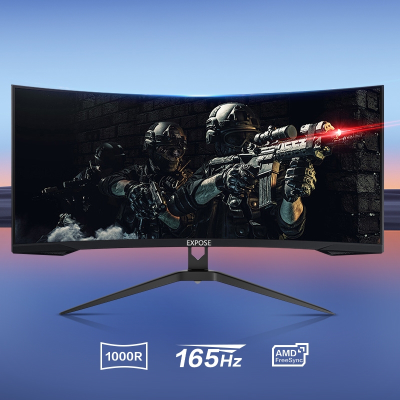 จอคอมพิวเตอร์ 27 นิ้ว 165hz จอคอม monitor 24 นิ้ว จอคอมพิวเตอร์ 2K จอโค้ง IPS 1MS เต็มจอไร้ขอบ LED UHD รับประกัน 5 ปี