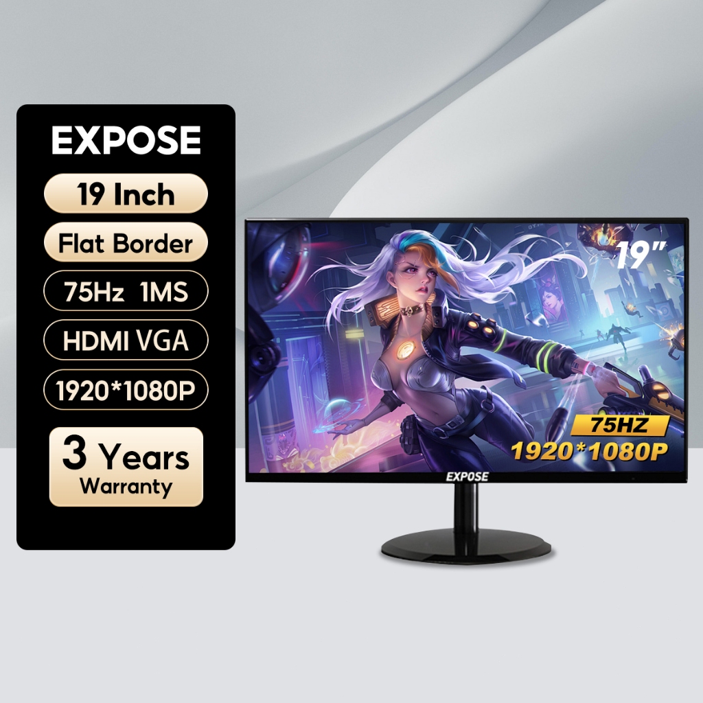 19 นิ้ว（VGA+HDMI)
