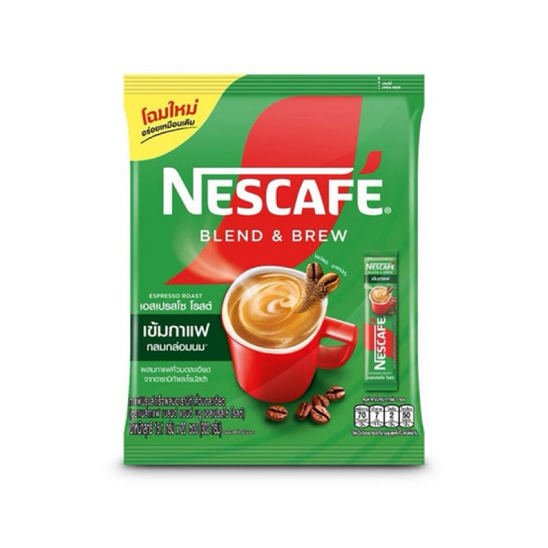 NESCAFÉ 27ซอง Blend  Brew Coffee 3in1 เนสกาแฟ เบลนด์ แอนด์ บรู กาแฟปรุงสำเร็จ 3อิน1