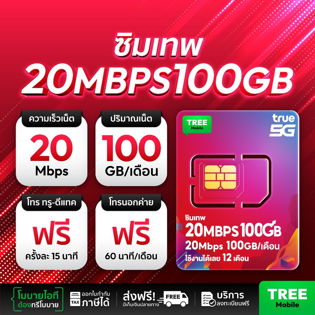 True - 20Mbps 100GB