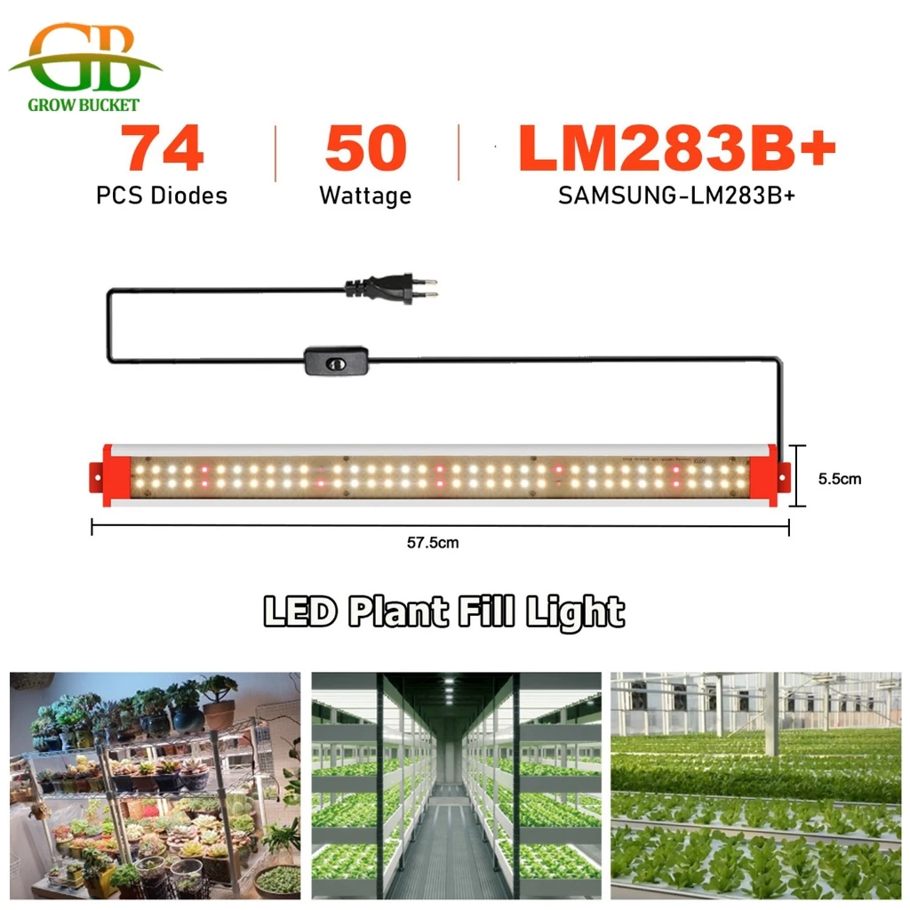 50W ไฟปลูกกัญ Led grow light ไฟปลูกผักไฮโดรโปนิกส์ เต็มสเปกตรัม ไฟปลูกพืช ไฟช่วยต้นไม้ตัวเร็ว — ของมงคลหมวดบ้านและฮวงจุ้ย
