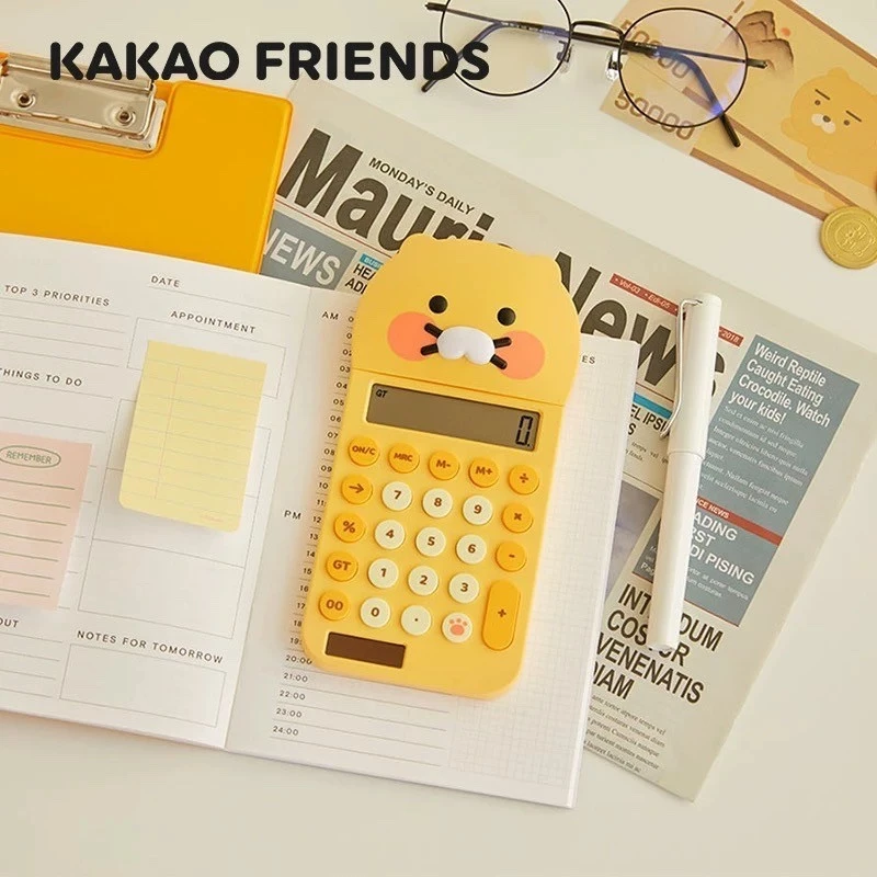 ส่งจากไทย🌈Kakao Friends ของแท้ 💯 เครื่องคิดเลข Choonsik เครื่องเลขพกพา ดีไซน์น่ารัก เครื่องเขียน อุปกรณ์สำนักงาน — ของมงคลหมวดเลขมงคล