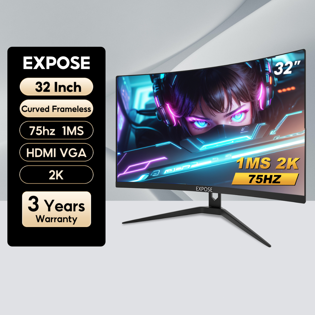 32'' (75HZ)จอโค้ง