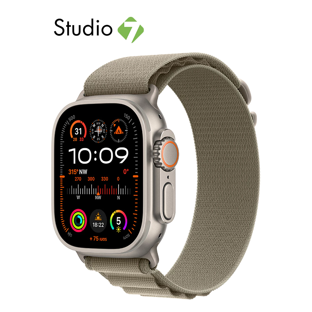 Apple Watch Ultra 2 GPS + Cellular 49mm Titanium Case with Alpine Loop by Studio 7