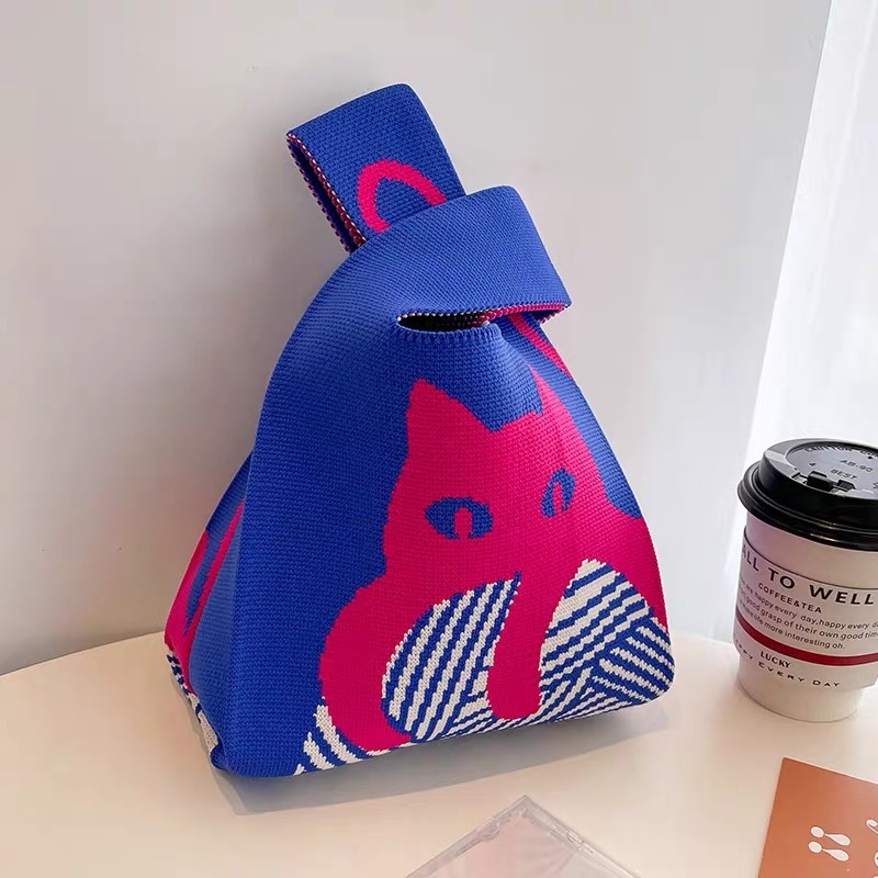 พร้อมส่งmiss bag fashion  กระเป๋าถือลําลอง  ลายสก๊อต แฮนด์เมด รุ่น D1524