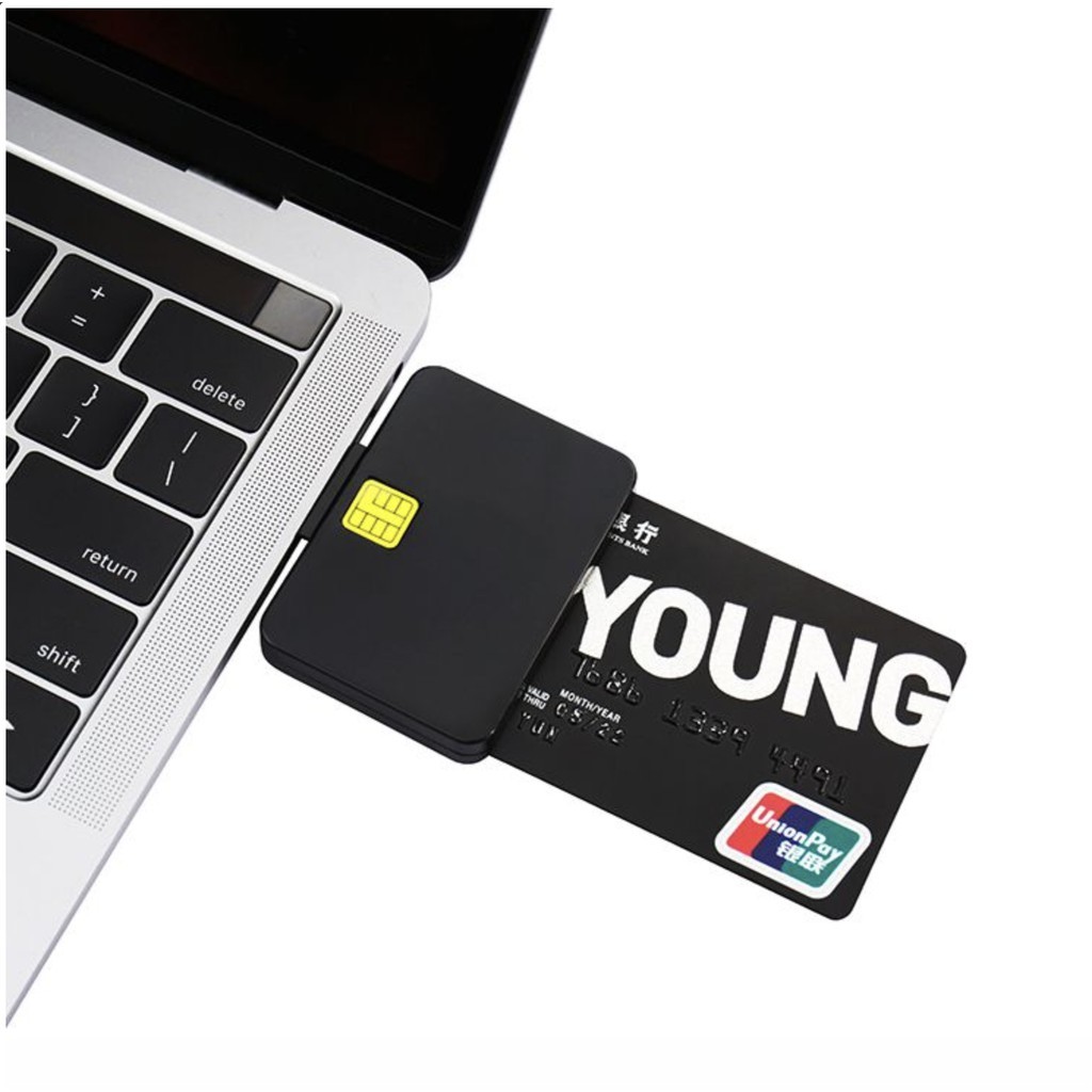  เครื่องอ่านสมาร์ทการ์ด  อ่านบัตรประชาชน บัตรเครดิต หัว Type C  USB  Micro USB D01