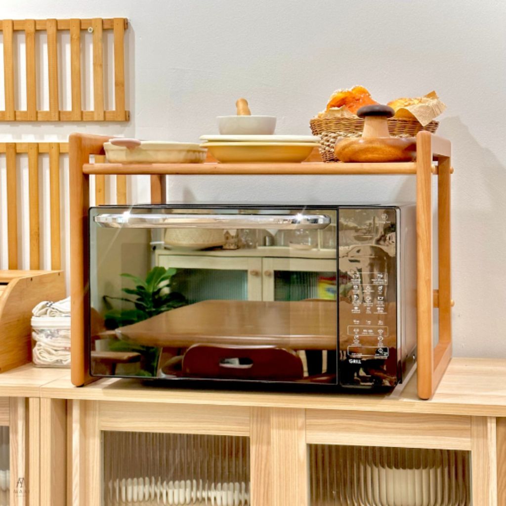 MAAI Design Obun Shelf ชั้นวางไมโครเวฟ ชั้นวางของอเนกประสงค์ หรือชั้นวางเตาอบไมโครเวฟ  หรือจะคร่อมไมโครเวฟ สไตล์ญี่ปุ่น