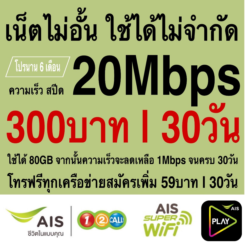 20Mbps 80GB (ais)