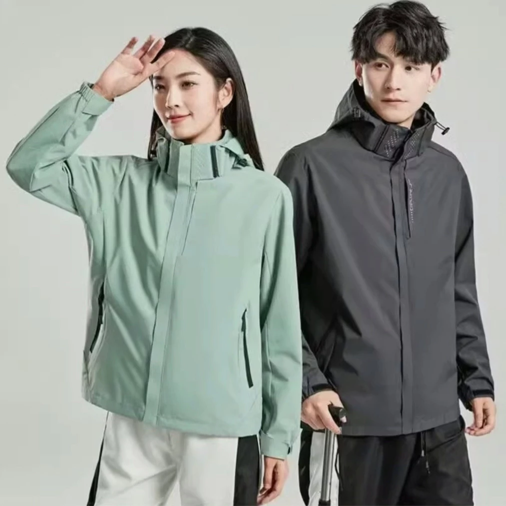 เสื้อผ้าร่ม แจ็คเก็ต คู่รัก กันน้ํา ป้องกันรังสียูวี ผู้ชายและผู้หญิง เสื้อแจ็คเก็ตผ้าร่ม ใส่ได้ทั้งผู้หญิงและผู้ชาย พร้อมจัดส่งด่วน