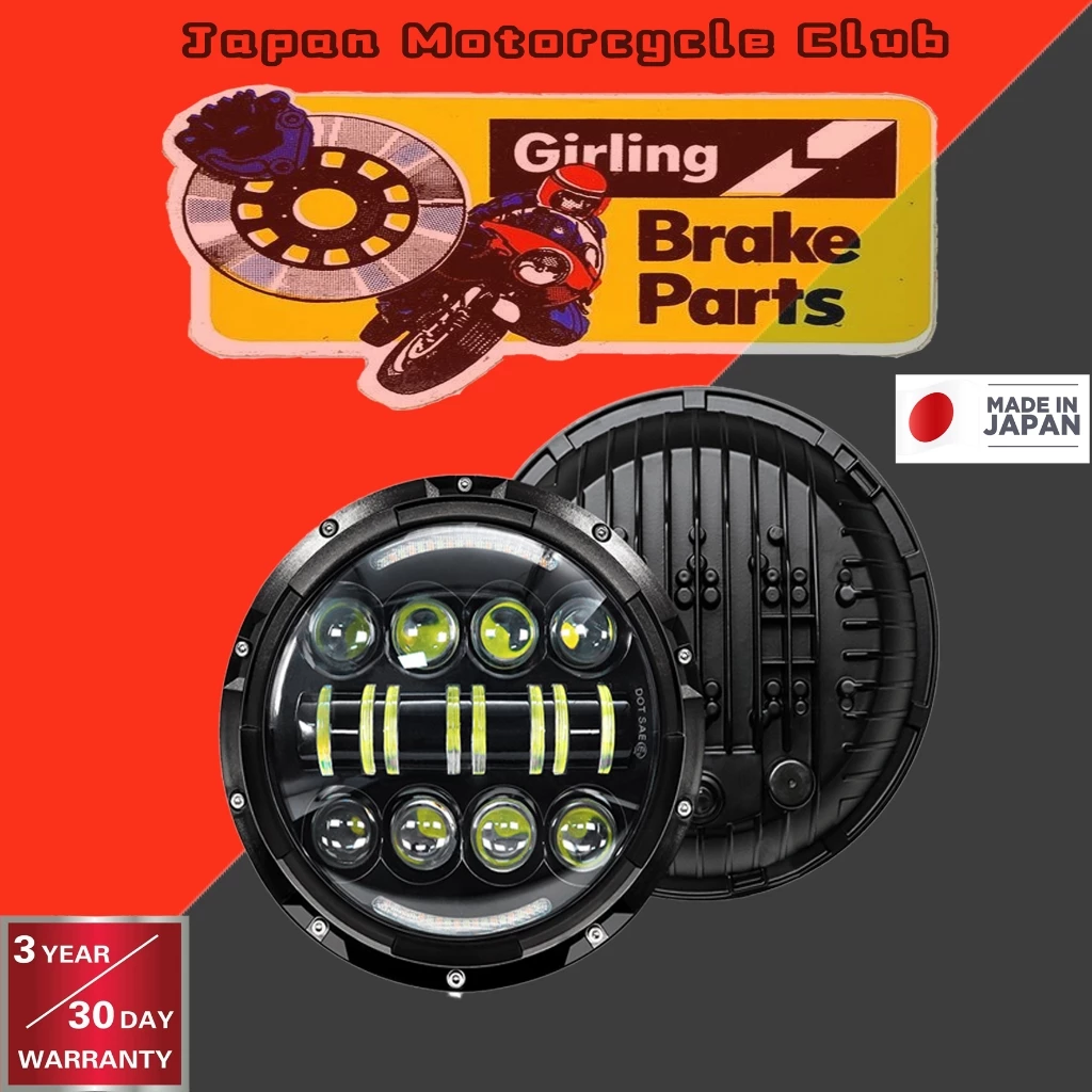 JAPAN MOTORCLUB ไฟหน้า 300W DRL Halo Eye LED