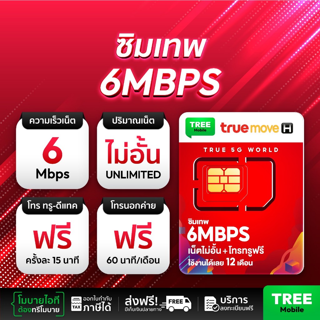 ซิมเทพ 6 Mbps /True