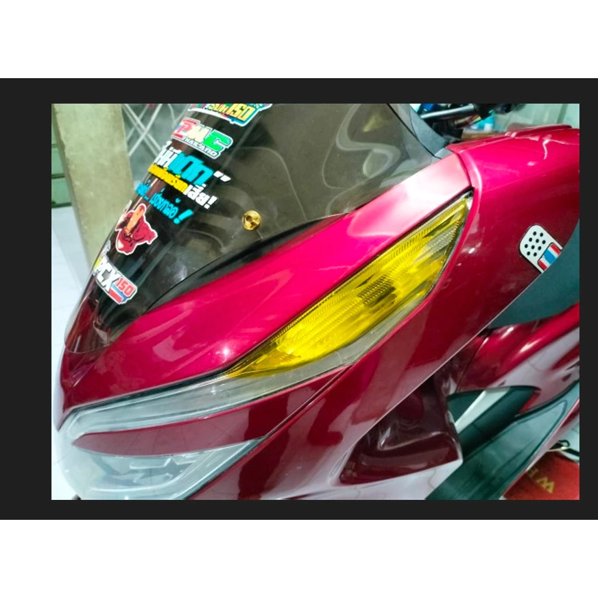 ฟิล์มแต่งไฟเลี้ยวหน้า-หลัง PCX150 2019 งานออกแบบเข้ารูป เพิ่มความสวยโดดเด่นให้รถคุณ
