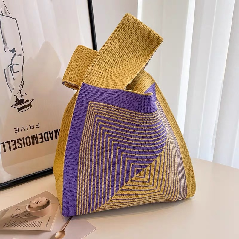 พร้อมส่งmiss bag fashion  กระเป๋าถือลําลอง  ลายสก๊อต แฮนด์เมด รุ่น D1524
