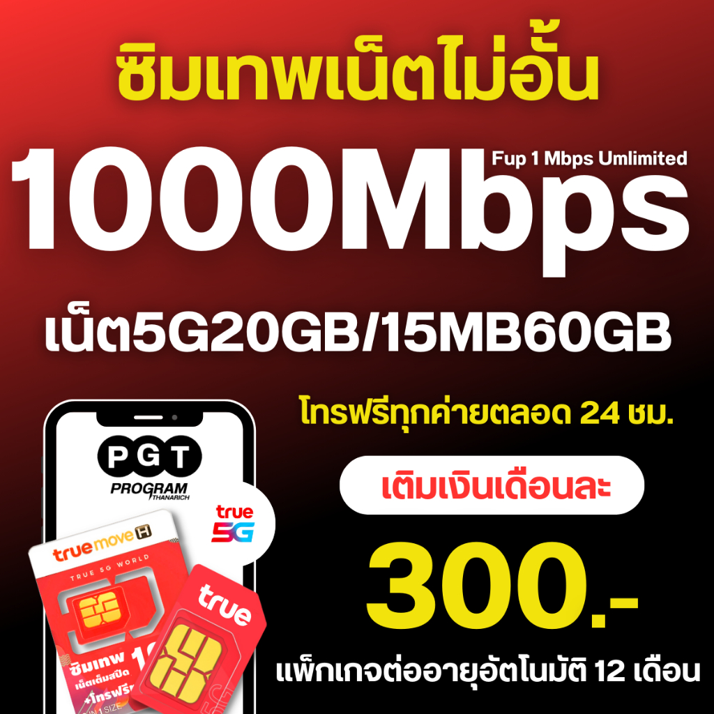 TRUE1000MB20GB15MB