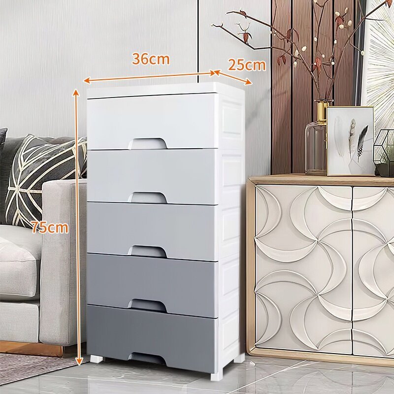 สีเทา 5 ชั้น 38cm