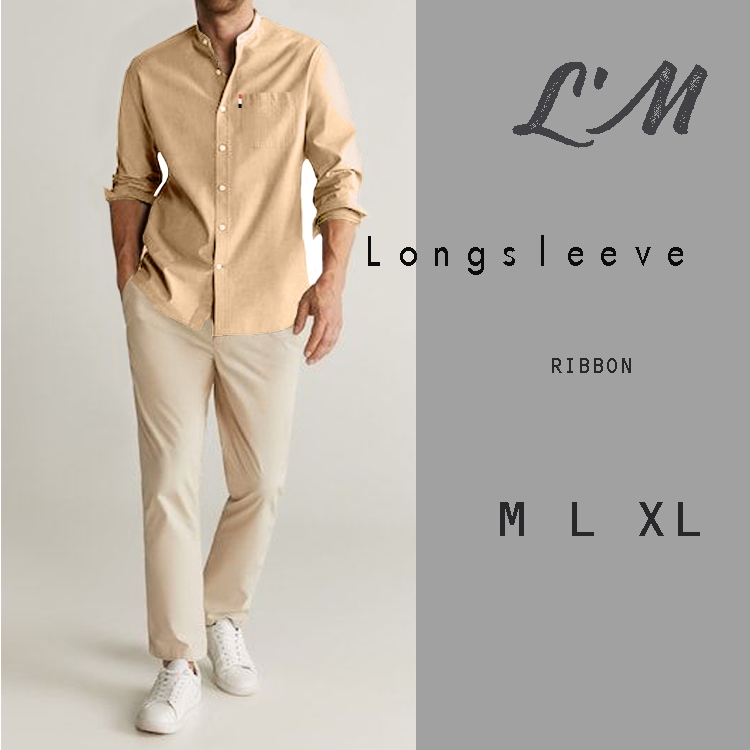 เหลือ157ใส่โค้ดMAYINC30 ผ้าคอตตอน นาโน   เกาหลีฝุดๆ เสื้อเชิ้ตผู้ชาย  LM mens style