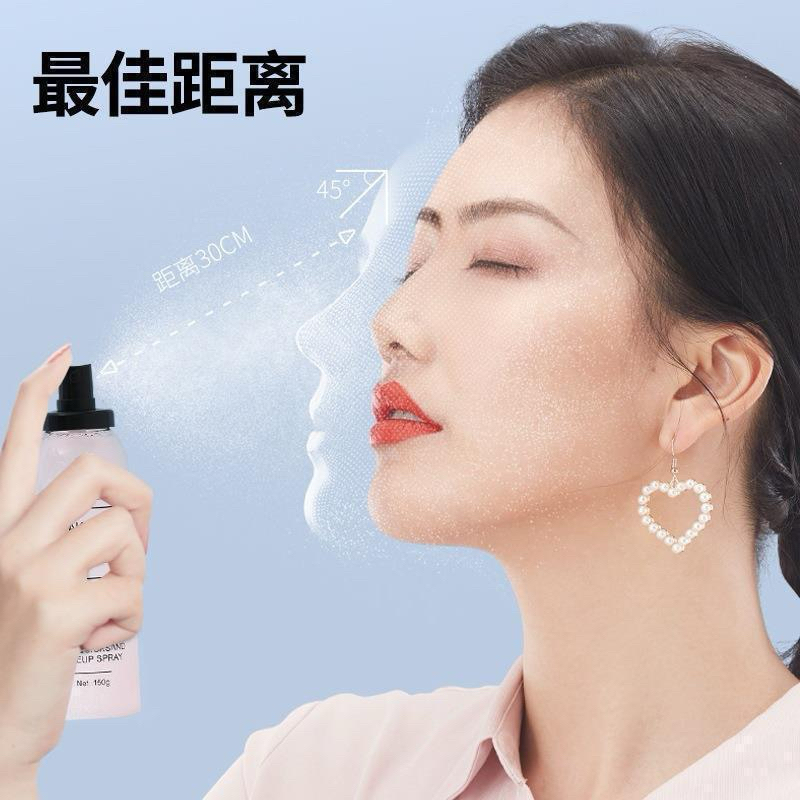 NO3018 water สเปรย์หน้าเงา สเปรย์น้ำแร่ประกายชิมเมอร์วิ้งๆ สเปรย์ล็อคเครื่องสำอางค์