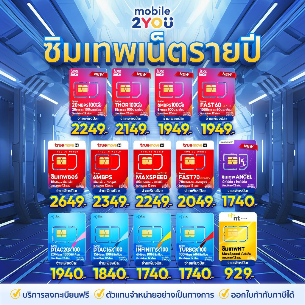  ส่งฟรี  ซิมเทพ ซิมเน็ตรายปี TRUE DTAC AIS NT ซิมเทพดีแทค ซิมรายปี โทรฟรี ซิมเน็ต sim mobile2you