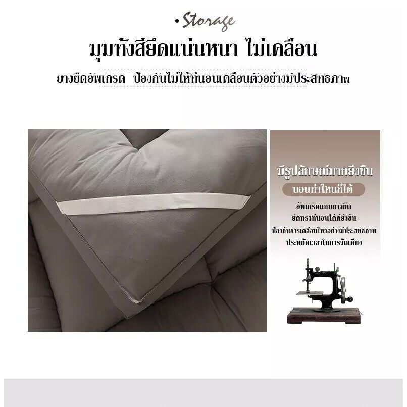 FLM ทอปเปอร์ 2ฟุต 3ฟุต 35ฟุต 5ฟุต 6ฟุต นุ่มนอนสบาย เบาะรองที่นอนขนห่านเทียม TOPPER